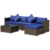 Resenkos 6 Pieces Patio Furniture Set, PE Rattan, - 2 of 4
