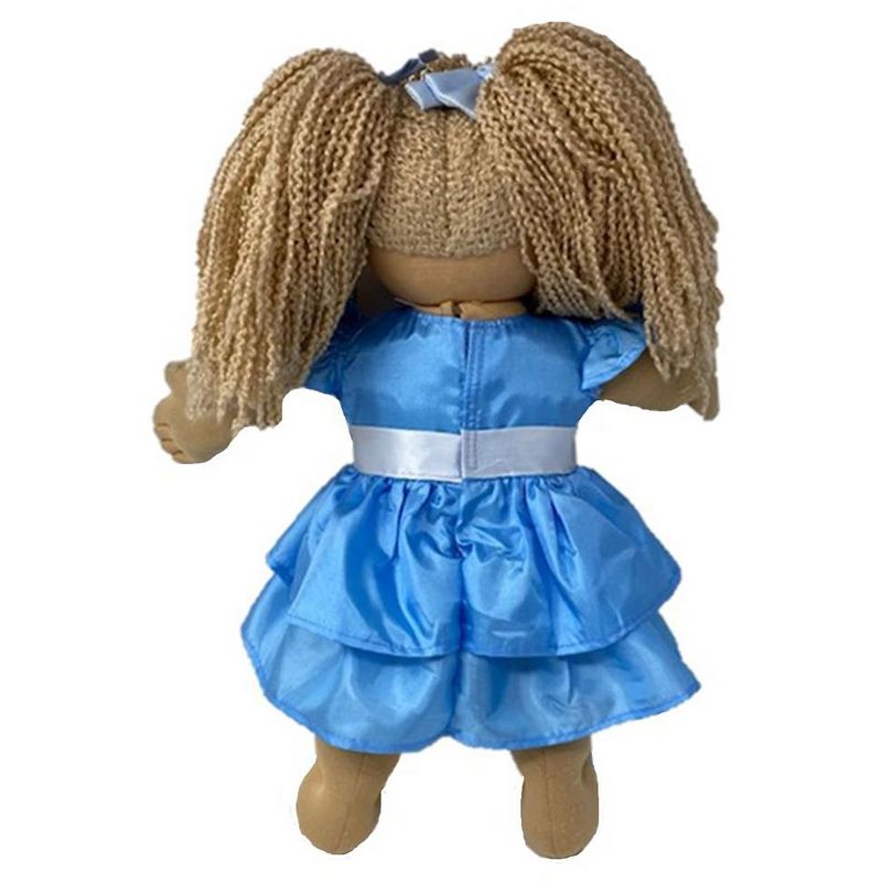 Doll Clothes Superstore Blue Ruffle Dress Fits Cabbage Patch Kid Dolls, 5 of 7