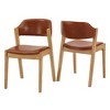 Inspire Q Lucille Dining Chair Caramel - 2 of 4