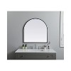 Elegant Lighting Metal Frame Arch Mirror 30x30 Inch in Black - 4 of 4