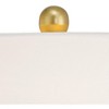 360 Lighting Kristy 27 1/2" Tall Loop Circle Modern Table Lamp Gold Finish Metal Single White Shade Living Room Bedroom Bedside Nightstand House - 3 of 4