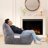 CAVINAS Soft Bean Bag Chair, Inflatable Floor Beanbags Filled with High-Density Foam, Memory Foam Bean Bag for Living Spaces - 3 of 4