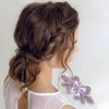 Unique Bargains Gradient Butterfly French Barrette Hair Clips Purple 1 Pc - image 2 of 4