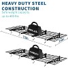 Heavy Duty Wall Mounted Garage Shelving with Hooks,200 lbs Load Capacity per Shelf, Black, 2-Pack - 3 of 4