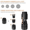 Pellebant Outdoor Market Umbrella Base Holder Square Concrete / Cement Metal - 4 of 4