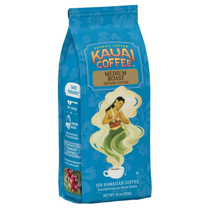 Kauai Coffee Koloa Estate Medium Roast Ground Coffee - 10oz, 1 of 8