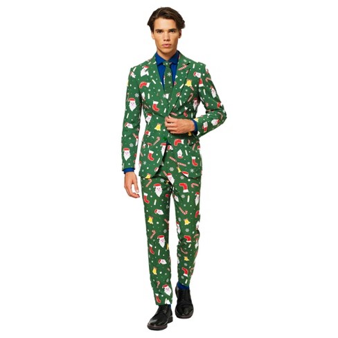 Opposuits Men's Christmas Suit - Santaboss - Green - Size: Us 36 : Target