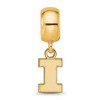 Black Bow Jewelry 14k Yellow Gold Plated Sterling Silver Illinois Fighting Illini NCAA Bead Charm - 3 of 4