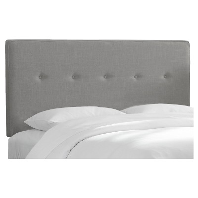 Full Five Button Headboard Linen Gray - Project 62™