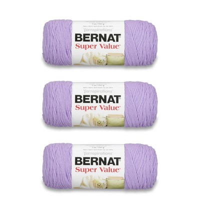 Bernat Softee Baby Blue Flannel Yarn - 3 Pack of 120g/4.25oz - Acrylic - 3  DK (Light) - 310 Yards - Knitting/Crochet