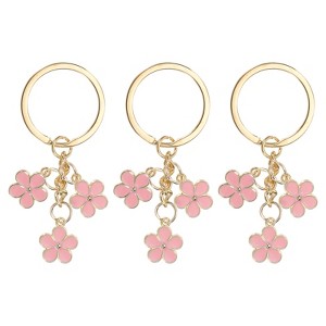 Unique Bargains Cute Flower Women Gifts Pendant Keychain for Purse Decor - 1 of 4