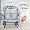 Brafab 2 person Rocking egg chair with Cushion - 2 of 4