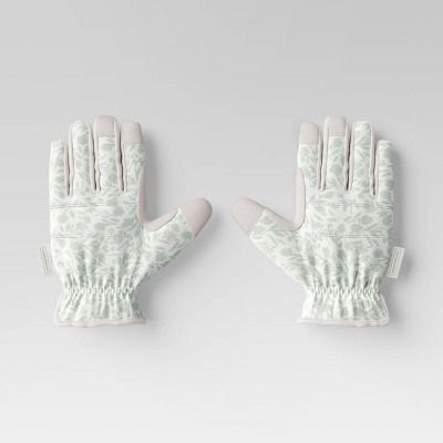 M/L Floral Duck Canvas Gloves Light Sandstorm - Smith & Hawken™
