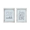 Transpac Reversible Americana Home Wood Tabletop Block Decor Set of 4 - 2 of 4
