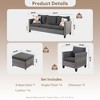XIZZI Patio Furniture Set 7 Pieces Outdoor Conversation Sets Wicker Sectional Couch Set with Chairs for Garden Backyard Porch - 3 of 4