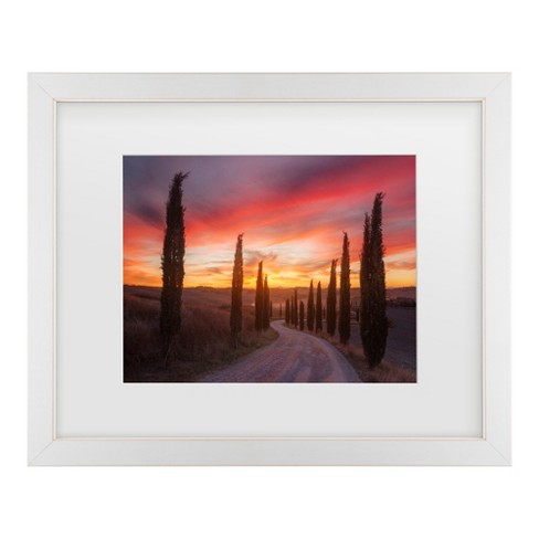 Trademark Fine Art - Rostovskiy Anton Tuscany Sunset Matted Framed Art - image 1 of 4