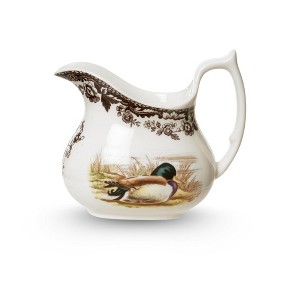 Spode Woodland Wildlife Mallard 8 oz Porcelain Creamer - Rustic Holiday Serveware, Wildlife-Inspired Duck Design, Dishwasher & Microwave Safe - 1 of 4
