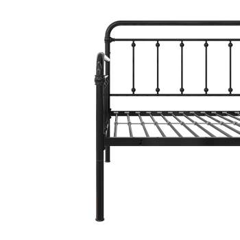 Twin Steve Metal Daybed with Lift up Trundle Black - Room & Joy