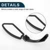 Bike Rearview Mirror 11.2x4.5cm Adjustable | Front Right Riding Mirror Black with Mounting Accessories for Bicycle Mountain Road Bike 1 Set - 4 of 4