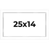 PosterPalooza | Modern Shadow Box 1" Depth White Picture Frame - UV Acrylic, Backing Board, Hanging Hardware - 2 of 4