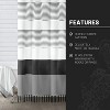 LunaLulinlk Black and White Shower Curtain for Bathroom Stripe Tassel Fabric Shower Curtain - 3 of 4