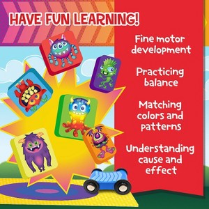 Peaceable Kingdom Crash Monsters Toddler Game - Learning Toys for 2 Year Olds and up, Preschool Games, Toddler Board Games - Develops Fine Motor - 1 of 4