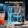 Mojgar Nugget Ice Makers Countertop, Pebble Ice Maker Machine with 40lbs/24H Soft Ice, Self-Cleaning Ice Maker with Ice Scoop - 4 of 4