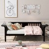 NicBex Full Size Daybed Modern Wooden Bed Frame with 2 Small Tables and Guardrails for Bedroom, Living Room, No Box Spring Required - 2 of 4