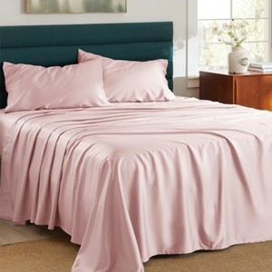 Cooling Sheets - Lyocell Cotton Sheet Set, GentleSoft™, Silky & Breathable Eucalyptus Bed Sheets with Deep Pocket - 1 of 4