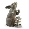 SPI Home Rabbit Lantern – 14.5” Metal Garden Accent with Cutout Design, Whimsical Woodland Candle Holder for Patio or Entryway - 4 of 4