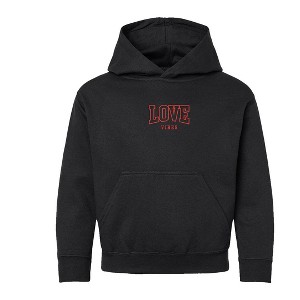 The Juniper Shop Embroidered Varsity Love Vibes Youth Graphic Hoodie - 1 of 3
