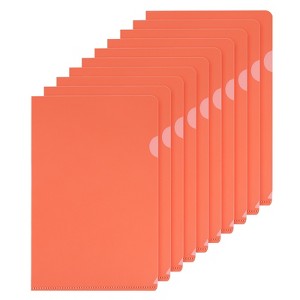 Unique Bargains L Type Plastic Portable Reusable Office Project Folders 50 Pcs - 1 of 4