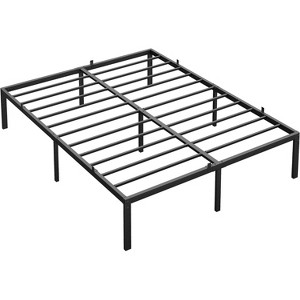 6/8/10/14 Inch Full/Queen/King Platform Bed Frame, Heavy Duty Metal Slats, No Box Spring Needed, Under Bed Storage, Noise-Free & Easy Assembly, Black - 1 of 4