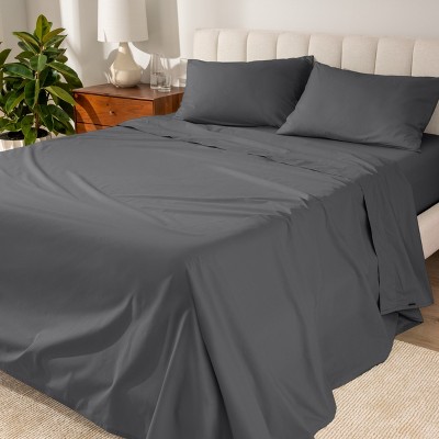 300 Thread Count Organic Cotton Percale Bed Sheet Set by Bare Home