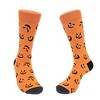Pumpkin Face Patterned Socks (Men's Sizes Adult Large) from the Sock Panda - 2 of 4