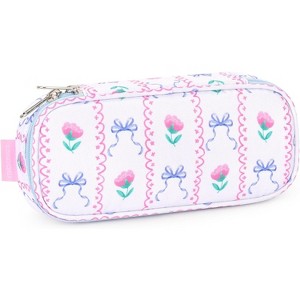 Fmeida Girls Pencil Case for Kids, Multi-Slot Pencil Pouch, Pink - 1 of 4