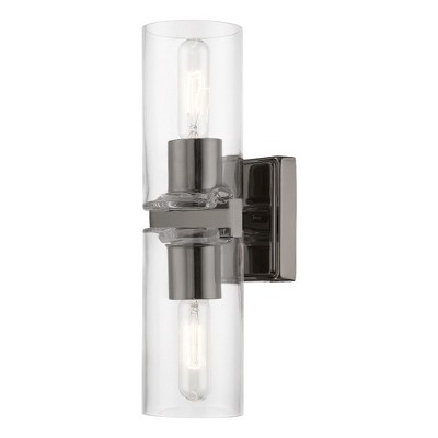 Livex Lighting Clarion 2 - Light Vanity in  Black Chrome