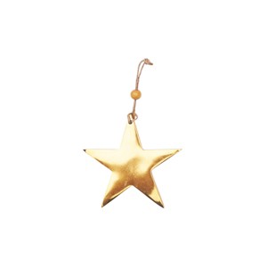 Gallerie II Metal Golden Star Ornament - 1 of 4