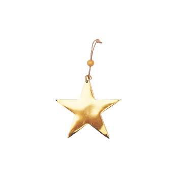 Gallerie II Metal Golden Star Ornament