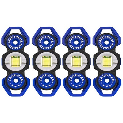 Vaughan 4 Piece Pocket Sized Magnetic Stud Finder And Level