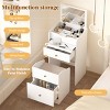 Vanity Table Modern with Flip-Top Mirror and Storage Drawers for Bedroom - 3irtyhousy - 2 of 4