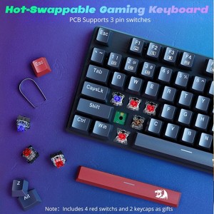 Yunzii Mechanical Gaming Keyboard Wired, 11 Programmable Backlit Modes - 1 of 2