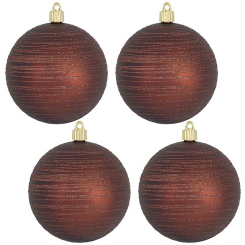 Christmas By Krebs 4 3/4 (120mm) Ornament [4 Pieces] Commercial Grade  Indoor & Outdoor Shatterproof Plastic, Water Resistant Ball Shape Ornament  Decorations : Target