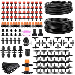 iMountek"Automatic Drip Irrigation Kit for Garden, Greenhouse, Lawn, Patio, Flower Bed, & Plant Watering"Black - 1 of 4