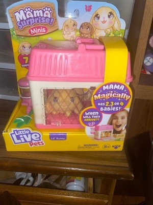 Little Live Pets Mama Surprise Mini Lil' Bunny Interactive Plush Toy  [Magically Has 2, 3 OR 4 Babies!]