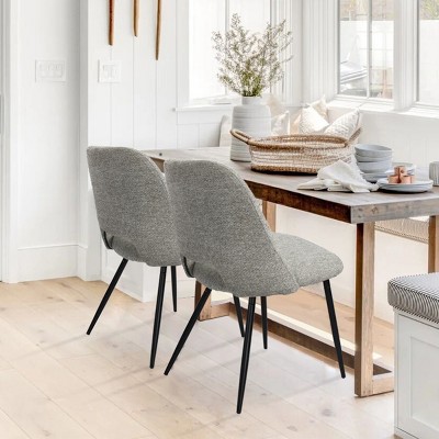 Grey dining chairs outlet with grey legs