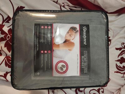 Plush Electric Heated Bed Blanket - Beautyrest : Target