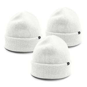 Dalix Beanie Soft Knit 3 Pack Stretch Skully Warm Winter Ski - 1 of 4