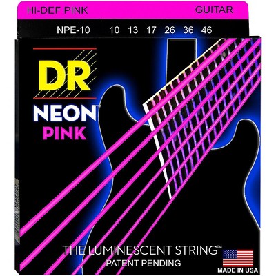 DR Strings NEON Hi-Def Pink SuperStrings Medium Electric Guitar Strings