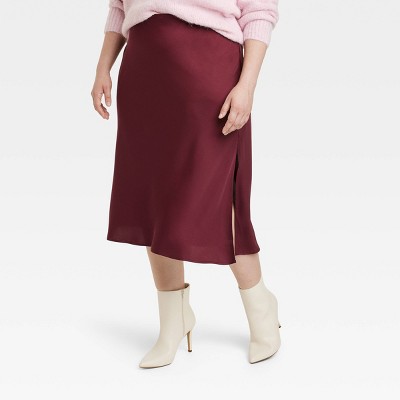 Burgundy 2025 skirt target